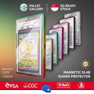 PSA/CGC/TAG Graded Cards Protector IRIS Magnetic Case for PSA Slabs Colour Frame UV Protection Slab 