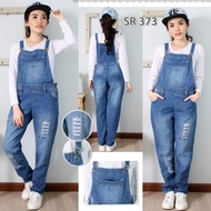 Nd Fashion Original Baju Celana Kodok Overall Jeans Jumbo Pria Wanita