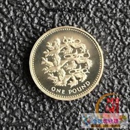 2002年英國1英鎊硬幣紀念幣 英格蘭三獅 精制幣 全新鏡靣 珍稀