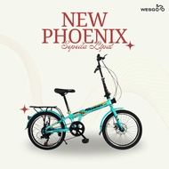 SEPEDA LIPAT FOLDING BIKE PHOENIX STAR 20" PS6620-7S - WESGOO.ID