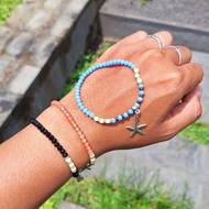 Starfish & Angel Bohemian Bracelet Cute Bohemian Charm Starfish and Angel Wing Bracelet