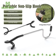YUEJI Light Pole Hook, 2-way Anti Slip Lantern Light Holder, Portable Stainless Steel Multipurpose L