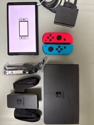 二手95%新 Nintendo switch oled 任天堂 主機 全套連盒