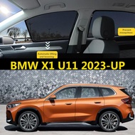 For BMW X1 U11 2023-UP Car Side Window Sunshade Double-layer Sun Protection Heat Insulation Anti-Mos