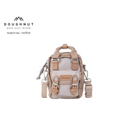DOUGHNUT BAG : Macaroon Tiny Happy Camper Series : IVORY กระเป๋าโดนัทกันน้ำได้ ผลิตจากผ้าไนลอน 420D