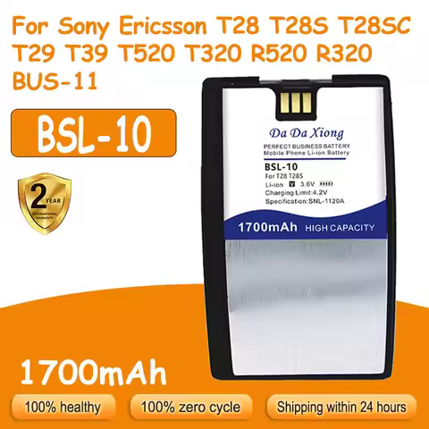 Brand-New 1700mAh BSL10 BSL-10 Battery for Sony Ericsson T28 T28S T28SC T29 T39 T520 T320 R520 R320 