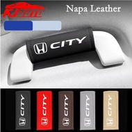 Honda City Leather Car Roof Armrest Inner Door Pull Handle Protection Case Cover For City G5 GM2 3 G