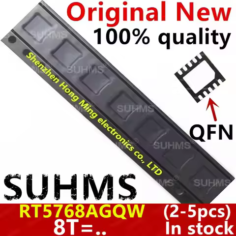 (2-5piece)100% New RT5768A RT5768AGQW 8T=2C 8T= QFN-10