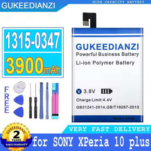 For Sony Xperia 10 Plus 1315-0347 12390586-00 High-Efficiency 3900mAh Mobile Phone Battery