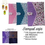 COVER only A4 - WOMEN'S QURAN COVER - BUTTON QURAN COVER - LARGE QURAN COVER GIFT