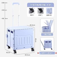 買餸車 折疊購物車 便攜式餸籃拉桿車 擺攤手拉車 家用小推車 可折疊推車 拉桿推車 購物手推車 露營置物推車（平行進口）