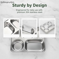 304 Stainless Steel Partitioned Dinner Plates Thickpartmentalized Plate