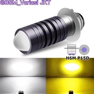 LED LASER LAMP BA20D H6 LED LASER D2 H6 BA20D LED Motorcycle LAMP VESPA BA20D AC/DC 8-90 DUAL COLOR 