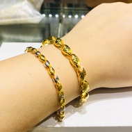 EMAS 375 RANTAI TANGAN GELANG SIPUT DEWASA 375 GOLD SEASHELL BRACELET 9K