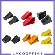 [Lacooppia1] 2Pcs Wheel Chocks Easy Removal Professional Repair Parts Assembly Replacement Tire Stopper for Trailer Truck Camper RV Car