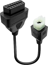 AUGREX 4 Pin to 16 Pin Obd2 Adapter Diagnostic Cable Fit for Kawasaki Motorcycle Z250/Z650/Z1000/ER6