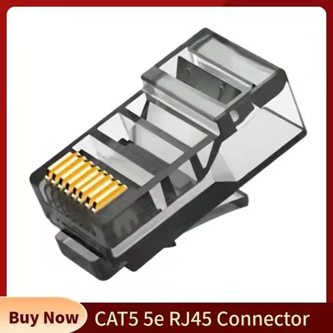 CAT5 5e Eathernet Plug RJ45 Connector 8P8C Networking Cable Plugs Socket Network RJ 45 Crystal Conne