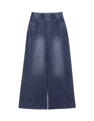 AIR SPACE [Looney Tunes] Tweety - 3D Print Lightweight Denim Wide Leg Jeans