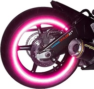 customTAYLOR33 Special Edition Hot Pink High Intensity Grade Reflective Copyrighted Safety Rim Tapes (10" (TIRE Size, for Standing E-Scooters, etc.))