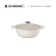 Le Creuset Cast Iron Signature Marmite Stir-fry Pot 26cm (Meringue)