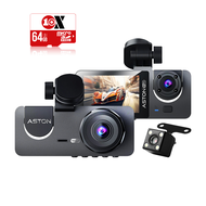 [โค้ด300.-ในไลฟ์] กล้องติดรถยนต์ 3 กล้อง Aston Triple Wifi FHD กล้องรถจียอน รปภเฝ้ารถ รองรับบันทึกขณ