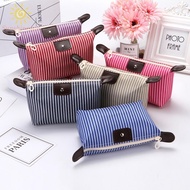 Striped Dumpling Makeup Bag, Folding Makeup Toiletry Bag, Bath Bag, Travel Bag