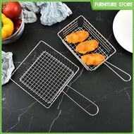 [Wishshopeelxj] Wire Fry Basket Stainless Steel Fryer Basket, Fries Basket Strainer for Barbecue, Restaurant, Potatoes Chicken Wing