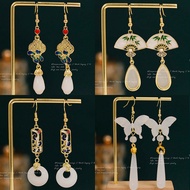 新中式国风流苏耳环女2025新气质耳钉古风汉服旗袍耳坠耳饰Chinese Style Earring Pendant Hanfu Accessories