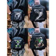 PUNK BAND BAG, TRAVELING BAG, COSTUME BAND BAG, ACIDEZ BAND BAG, SLING BAG