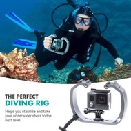香港 - Movo GB-U70 水下潛水裝備適用於 GoPro Hero 帶冷鞋支架、腕帶 - 適用於 HERO3、HERO4、HERO5、HERO6、HERO7、HERO8、Osmo 運動凸輪 -