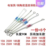 (() RF-165/185/216/240 Degree 10A 15A 20A 250V Fuse Rice Cooker Thermal Fuse