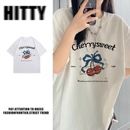 HITTY 100%Cotton t shirt woman t shirt korean style woman baju wanita baggy shirt oversized shirt wo