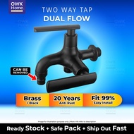 Black Two Way Tap | Brass Two Way Tap | Black Tap | Black Brass Tap | 2-Way Water Tap | Twin Flow Fa