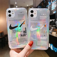z7x8ph38eb OPPO A9 A5 2020 A3s Reno 2 R17 Phone Case Tide Brand Laser Nike Broken Hook Anti-drop Tra