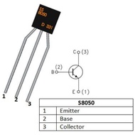 S8050 SS8050 NPN Transistor TO-92 Electronic ComponentOriginal