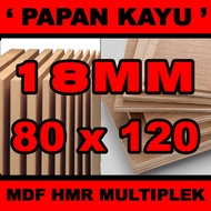 18mm thick multiplex mdf board, size 80x120cm