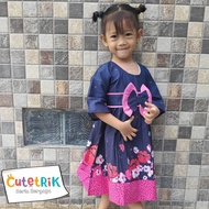 KATUN WG 29 CUTETRIK NAVY JAPANESE COTTON DRESS FOR AGES 2 TO 7 YEARS