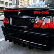 For BMW 3 Series E46 M-Tech 320i 320ci 325i 325ci 330i 330ci M-Sport 1998-2006 Car Rear Diffuser Rea
