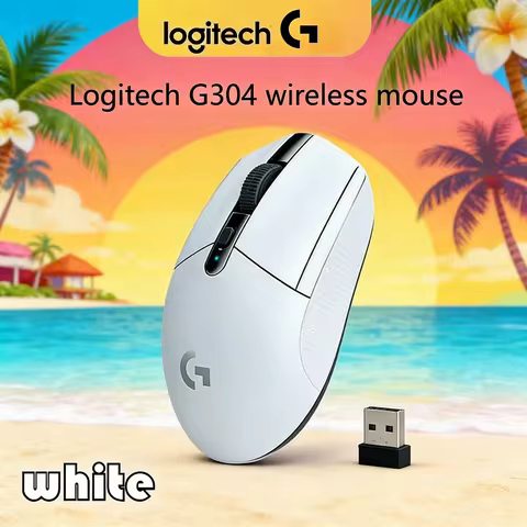 Logitech G304 LIGHTSPEED Wireless Gaming Mouse, HERO 12K Sensor, High Precision, Silent, 6 Programma