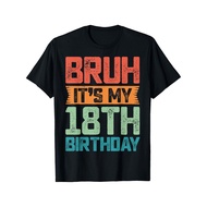 Funny Bruh Itgifts For Mens My 18th Birthday 18 Year Old 18yr Tbirthday Gift Himshirt Mengifts And W