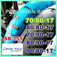 * FREE TUBELESS NUT * DELI TIRE SLASH SB-151 TL 70/80-17 * 70/90-17 * 80/80-17 * 80/90-17 * 90/80  T