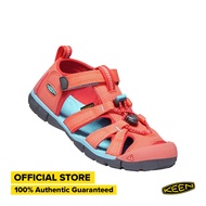 KEEN Youth's Seacamp II CNX Sandal - Coral/Poppy Red