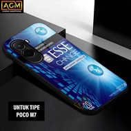 Xiaomi Case poco M7 - New Softcase Glossy casing hp poco M7 [Rkk Motif] - AGM Case softcase glass ca