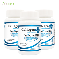 [++ Set 3 ขวด ++] คอลลาเจน Q10 โคเอนไซม์ คิวเท็น โคเม็กซ์ Collagen plus Coenzyme Q10 Comex คอลลาเจนแท้