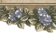 Concord Wallcoverings Wallpaper Border Vintage Pattern Featuring Retro Pillar Tops Flowers Leaves fo