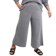 Womens Originals Wide Leg Crop Pants, Retro Lightweight French Terry Pants, 25