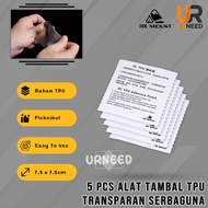 TENDA ISE Mount 5 Pcs Repair Patch Gear TPU 7.5 x 7.5 cm Flysheet Tent Patch Tool Air Mattress Swimm