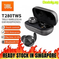 JBL T280 TWS True Wireless Earphones Bluetooth 5.0 Sports Headset IPX5 Waterproof Earbuds