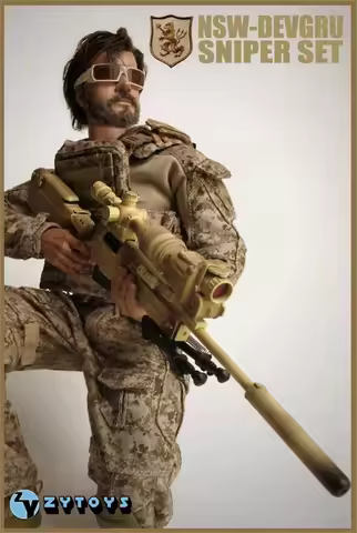 ZYTOYS 1/6th US Seal Devgru Specail Army Soldier Sniper AOR1/AOR2 WeaponS Dress Uniform Vest Suit Mo