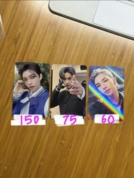 Stray Kids Maxident 特典小卡 Felix, Lee Know, Hyunjin 小卡